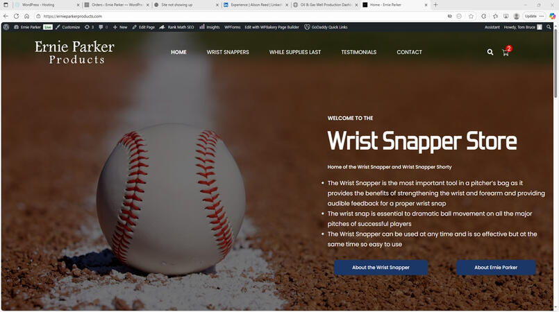 Wordpress Migration, Update and SEO website for a sporting goods store.